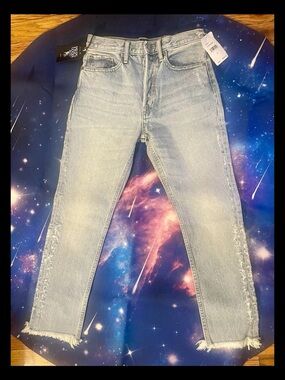 PRPS Women’s Light Wash Ankle Crop Denim